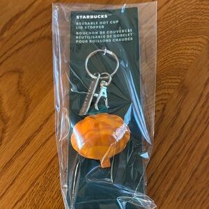 Starbucks reusable hot cup pumpkin lid stopper- viral sold out